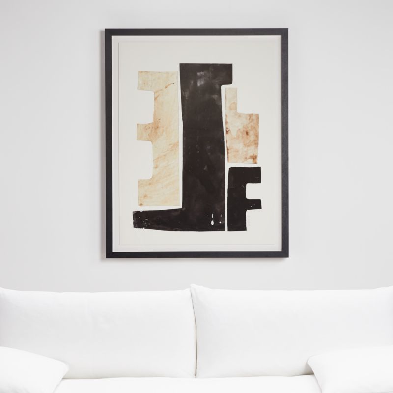 "Valenti Cityscape" Framed Wall Art Print 40"x50" by Alexandra Valenti for Leanne Ford