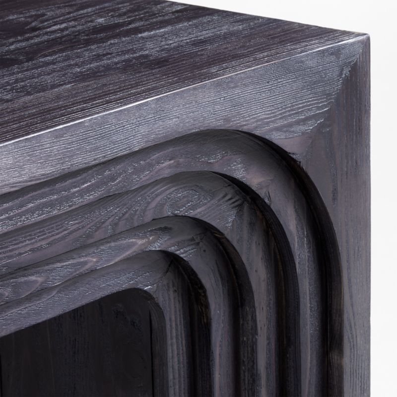 Valo 72" Ebonized Pine Wood Console Table - image 6 of 7