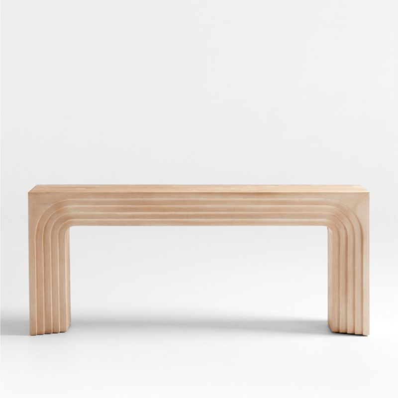 Valo 72" Rectangular Natural Pine Wood Console Table
