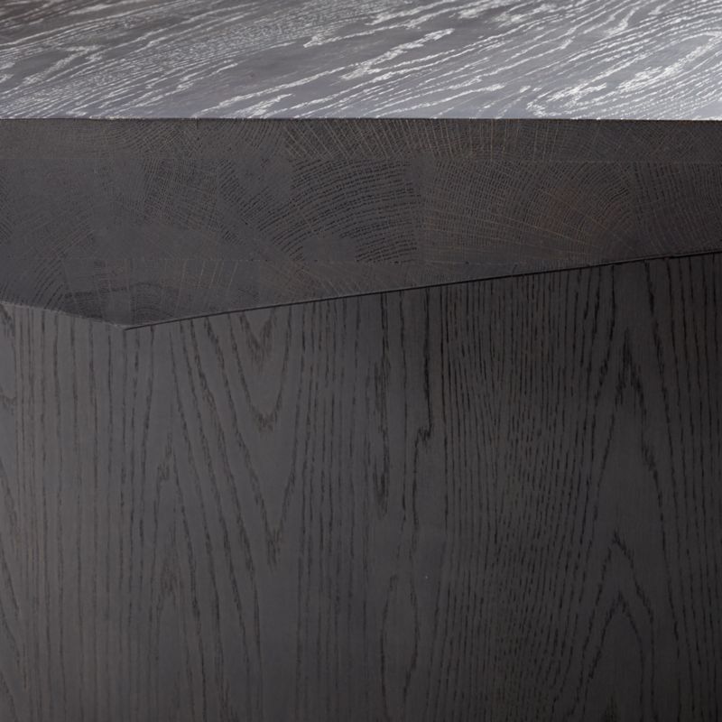 Van Charcoal Brown Wood Dining Table by Leanne Ford