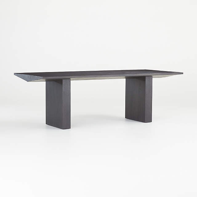 van natural wood dining table