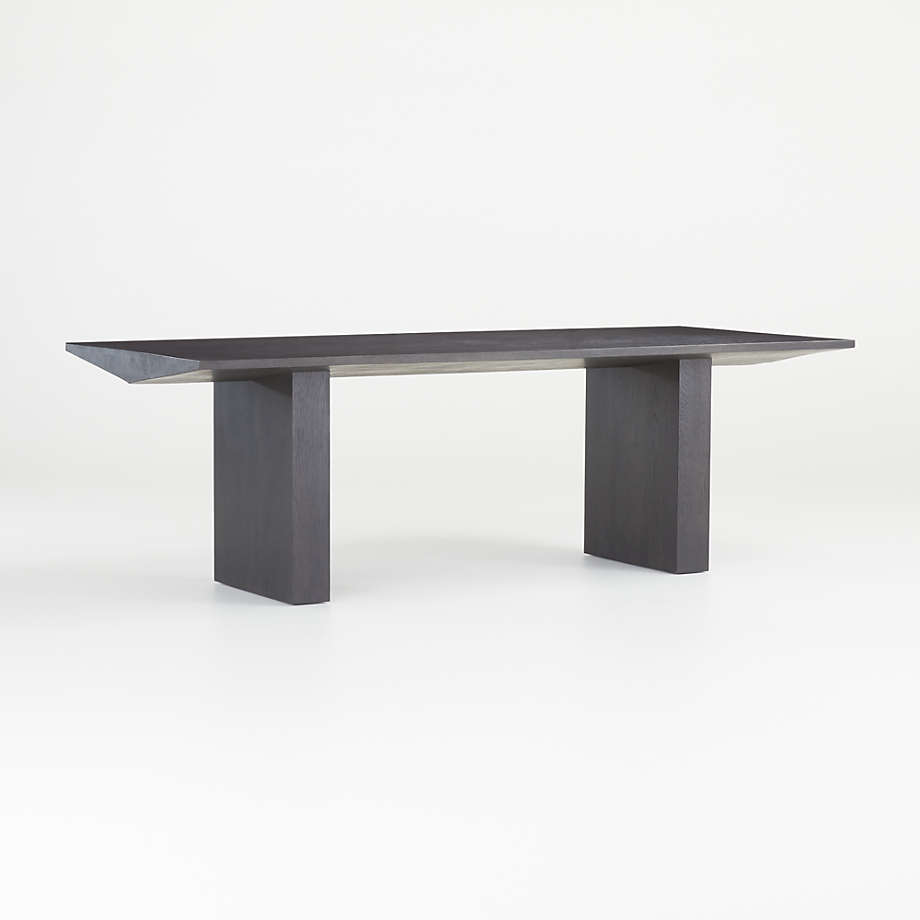 Van Charcoal Brown Wood Dining Table by Leanne Ford Crate & Barrel