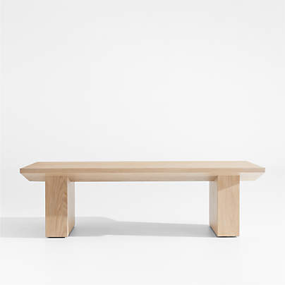 van natural wood dining table