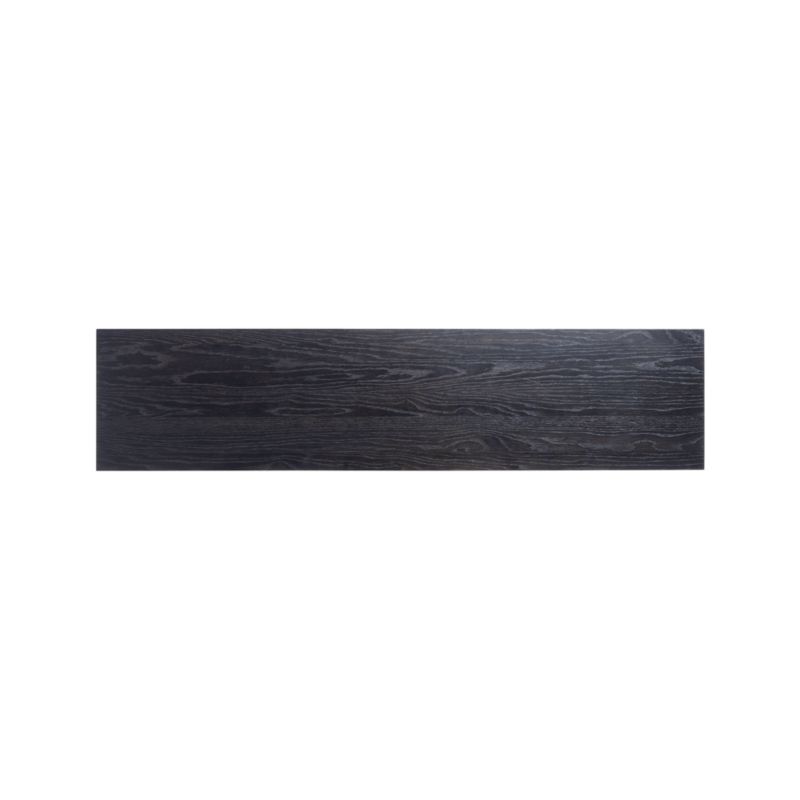 Van 60" Rectangular Charcoal Brown Oak Wood Console Table by Leanne Ford - image 7 of 12