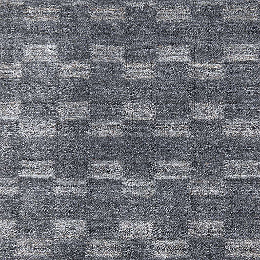 Vancouver Performance Checker Handwoven Grey Area Rug 6'x9'