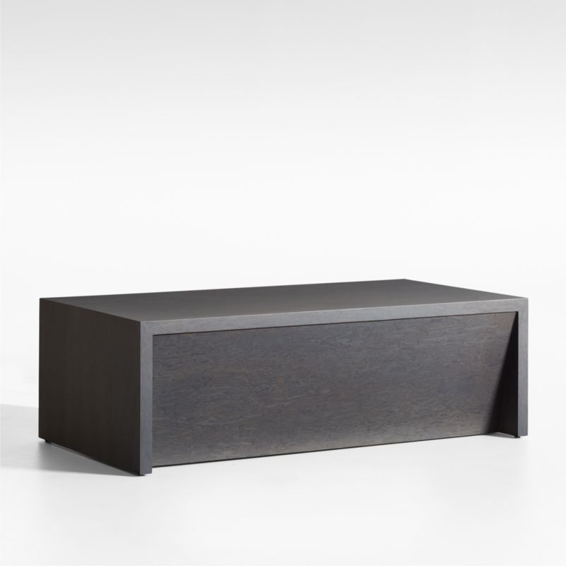 Vander Charcoal Wood 50" Rectangular Storage Coffee Table