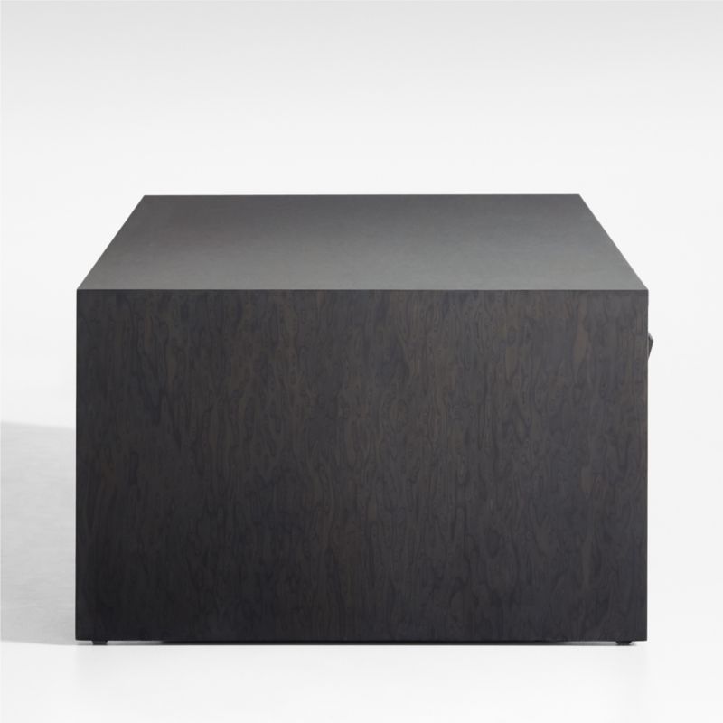Vander Charcoal Wood 50" Rectangular Storage Coffee Table