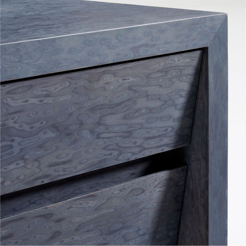 Vander Charcoal Wood Storage End Table + Reviews | Crate & Barrel