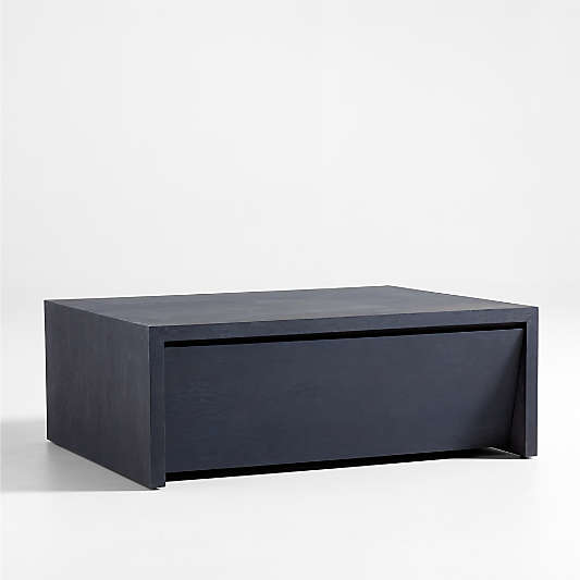 Vander Charcoal Wood 44" Square Storage Coffee Table