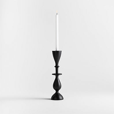 View Vantaa Black Taper Holder 14.5" details