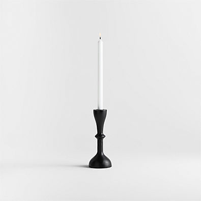 View Vantaa Black Taper Holder 9.25" details