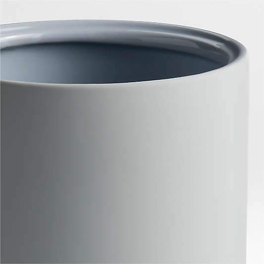 Varick Blue Silicone Coated Trash Can