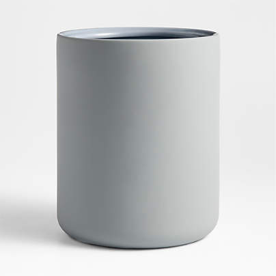 Varick Blue Silicone Coated Trash Can