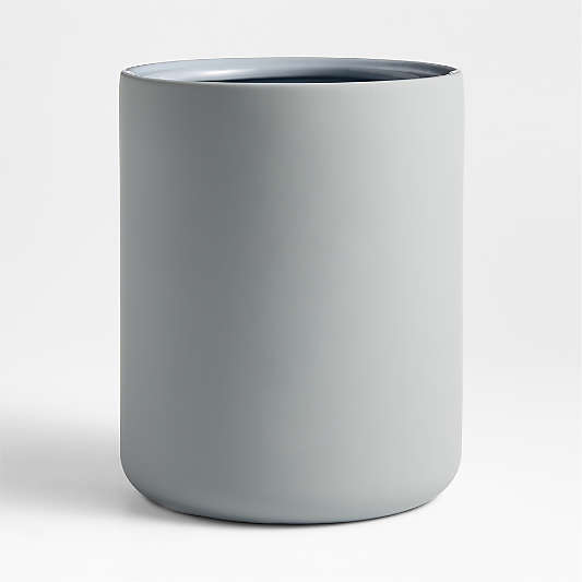 Varick Blue Silicone Coated Trash Can