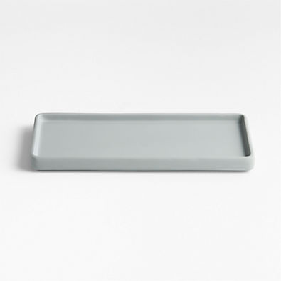 View Varick Blue Silicone Coated Vanity Tray details