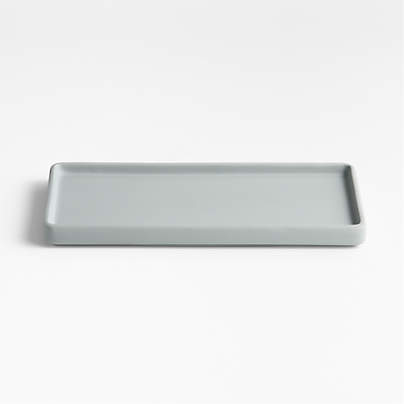 Varick Blue Silicone Coated Vanity Tray
