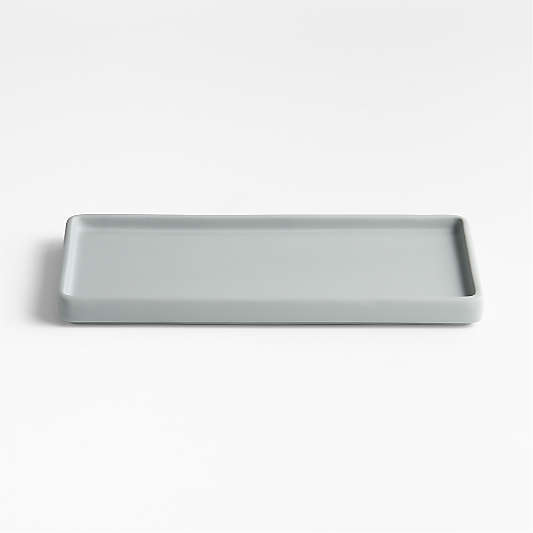 Varick Blue Silicone Coated Vanity Tray