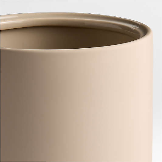 Varick Sand Silicone Coated Trash Can