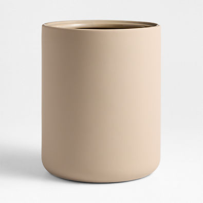 View Varick Sand Silicone Coated Trash Can details