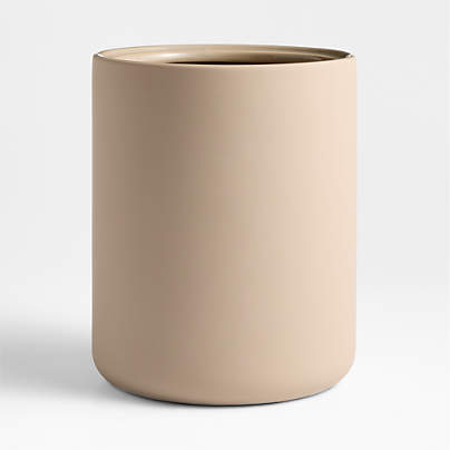Varick Sand Silicone Coated Trash Can