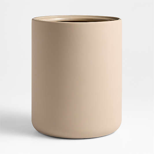 Varick Sand Silicone Coated Trash Can