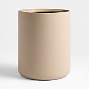 Tuscan Beige Marble Trash Can