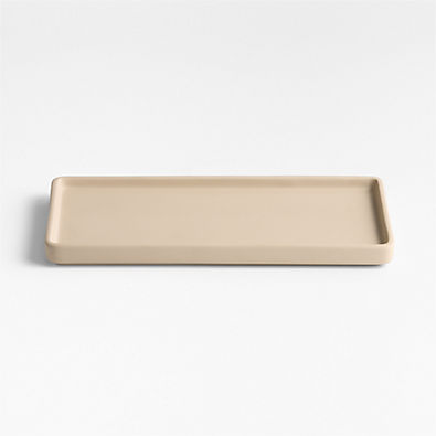 View Varick Sand Silicone Coated Vanity Tray details