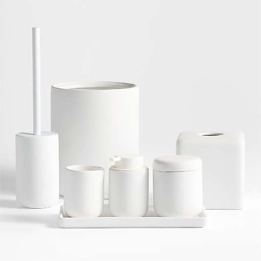 Varick White Silicone Coated Bathroom Accessories