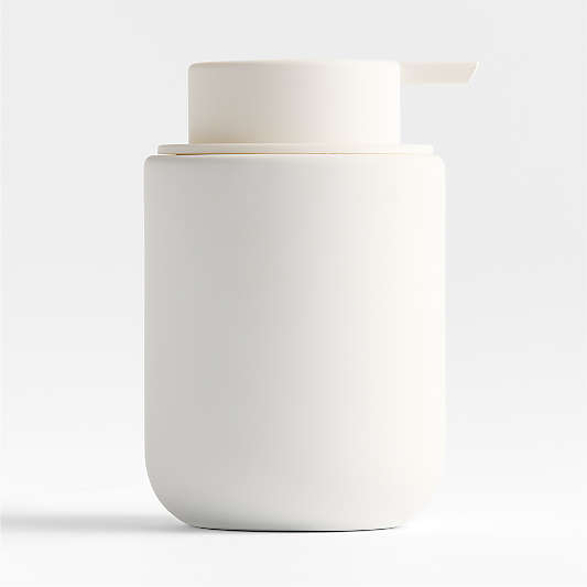 Varick White Silicone Coated Foaming Soap Pump
