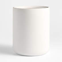 Varick White Silicone Coated Trash Can + Reviews | Crate & Barrel
