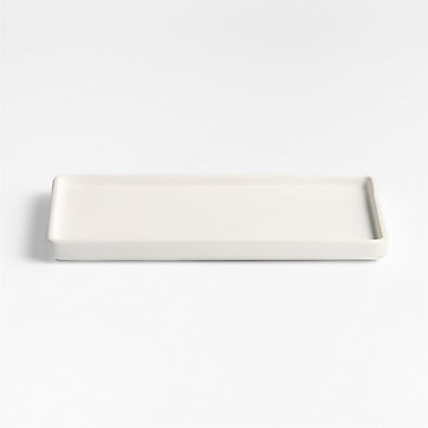 View Varick White Silicone Coated Vanity Tray details