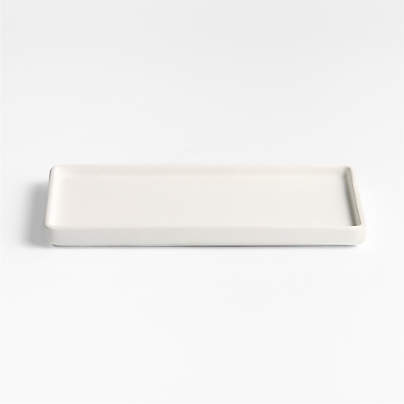 Varick White Silicone Coated Vanity Tray