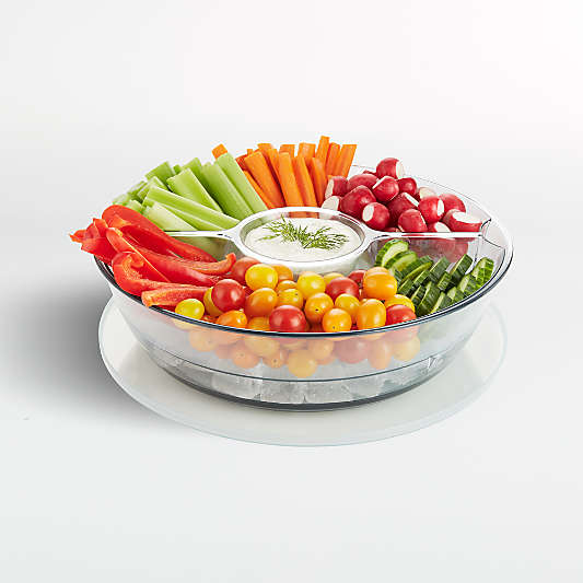 Vaso Grey On-Ice Chip and Dip Tray