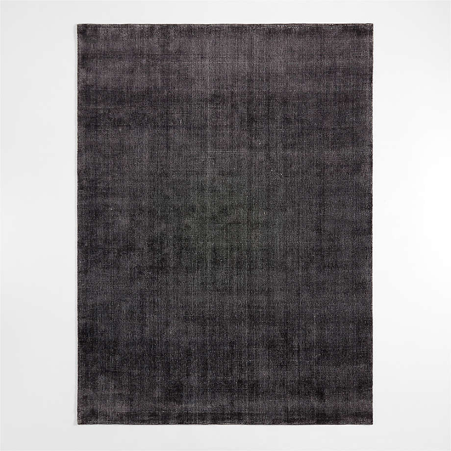 Vaughn Performance WoolBlend Handwoven Black Area Rug 9'x12' Crate