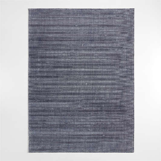 Vaughn Performance Wool-Blend Handwoven Blue Area Rug