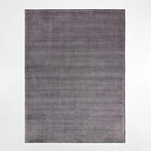 Vaughn Performance Wool-Blend Handwoven Charcoal Grey Area Rug 8'x10 ...