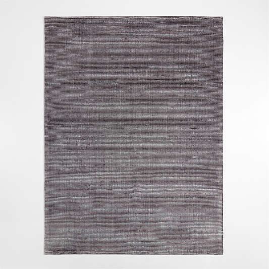 Vaughn Performance Wool-Blend Handwoven Charcoal Grey Rug Swatch 12"x18"