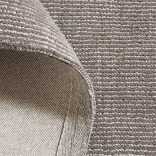 Vaughn Performance Wool-Blend Handwoven Grey Area Rug 9'x12'