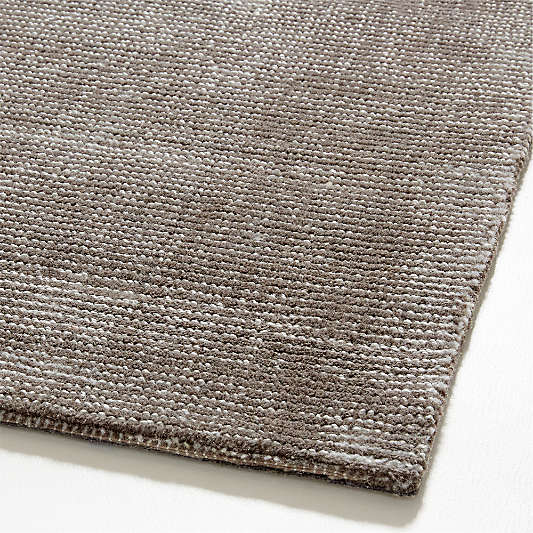 Vaughn Performance Wool-Blend Handwoven Grey Area Rug 8'x10'