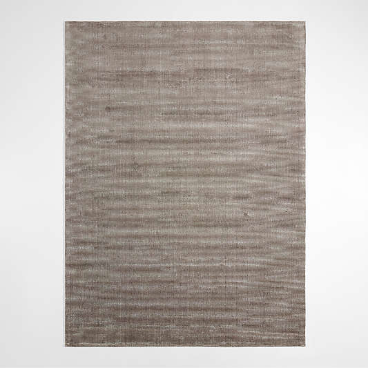 Vaughn Performance Wool-Blend Handwoven Grey Area Rug 8'x10'