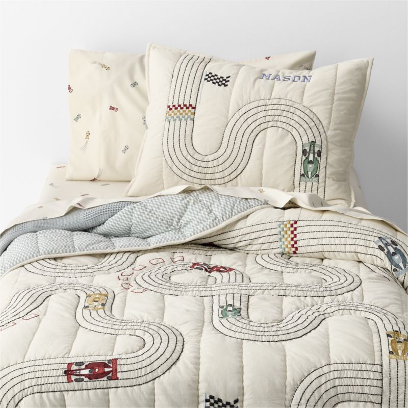 Stay Cool Victory Laps 100% Organic Cotton Kids Twin Sheet Set - image 4 of 7
