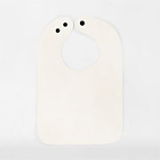 Gathre Ivory Vegan Leather Baby Bib