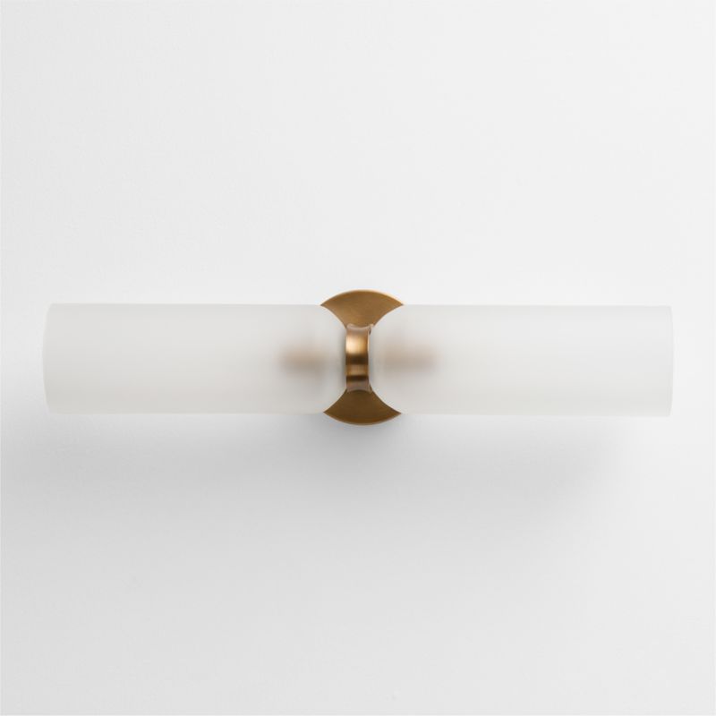 Velato Brass and Glass Wall Sconce Light Set of 2 - image 4 of 6