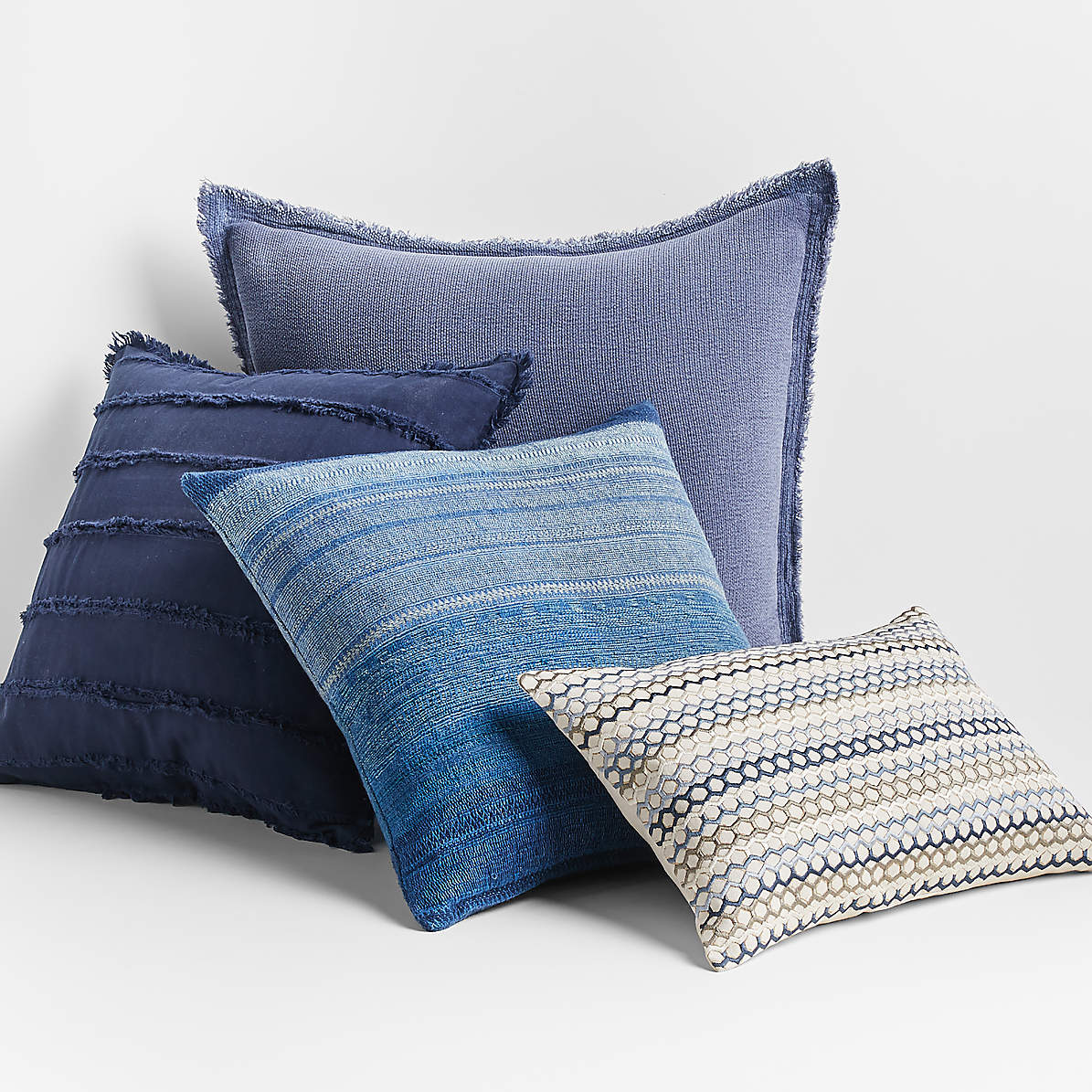Mozaic AMZ467911SP 20 Pillow Set Indigo Blue 