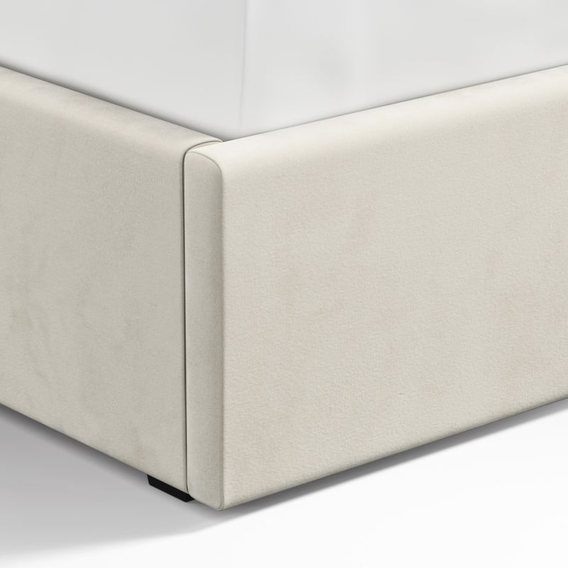 Beige Upholstered King Storage Bed Base - image 2 of 5