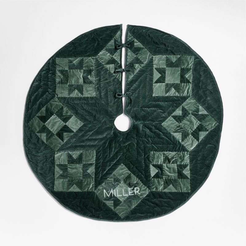 Green Velvet Heritage Christmas Tree Skirt - image 3 of 8