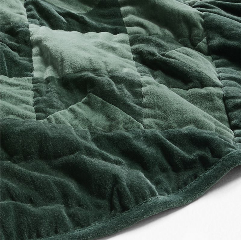 Green Velvet Heritage Christmas Tree Skirt - image 4 of 5