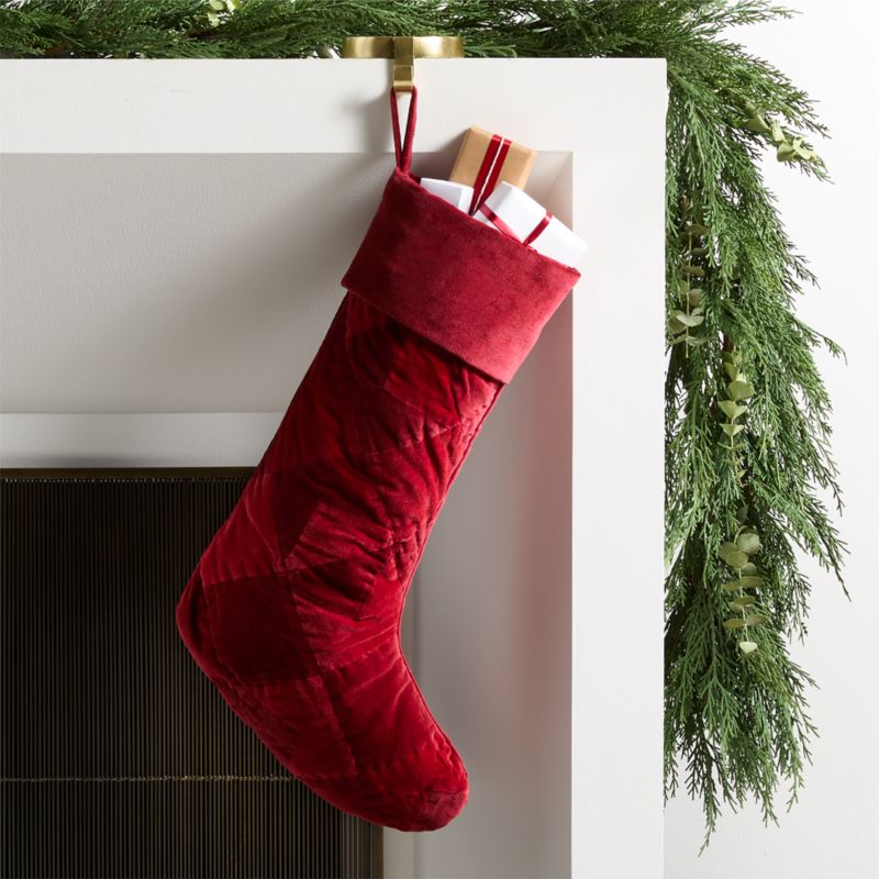 Velvet Heritage Red Christmas Stocking - image 0 of 5