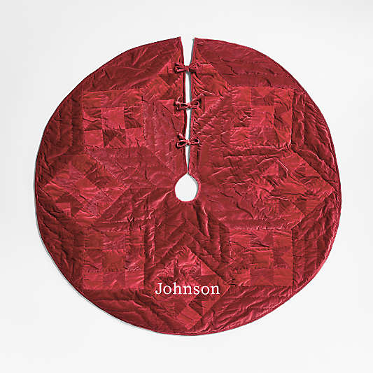 Red Velvet Heritage Christmas Tree Skirt