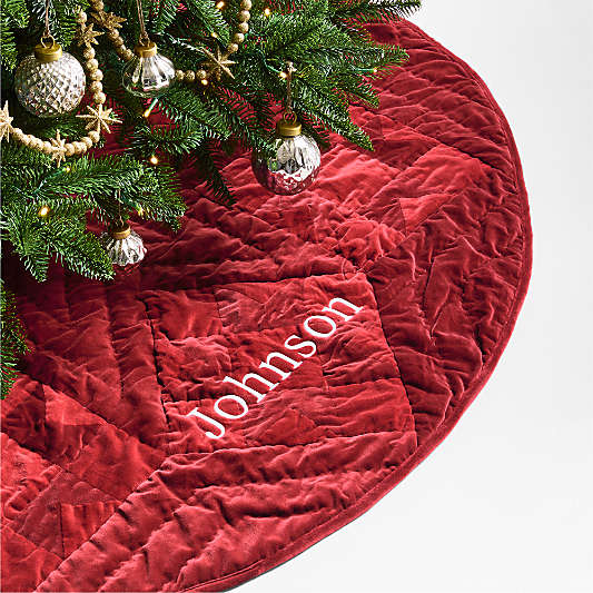 Red Velvet Heritage Christmas Tree Skirt